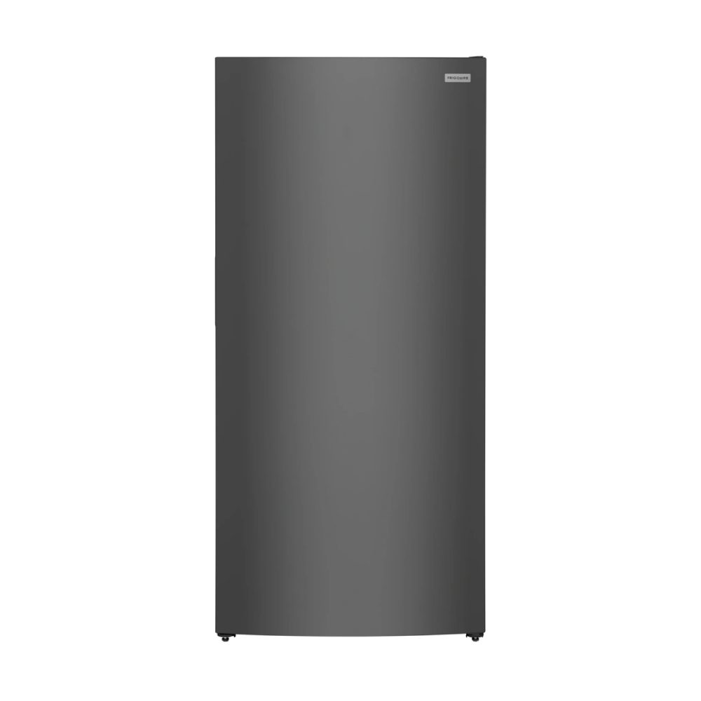 exterior of a dark stainless steel upright freezer - Appliance Solutions