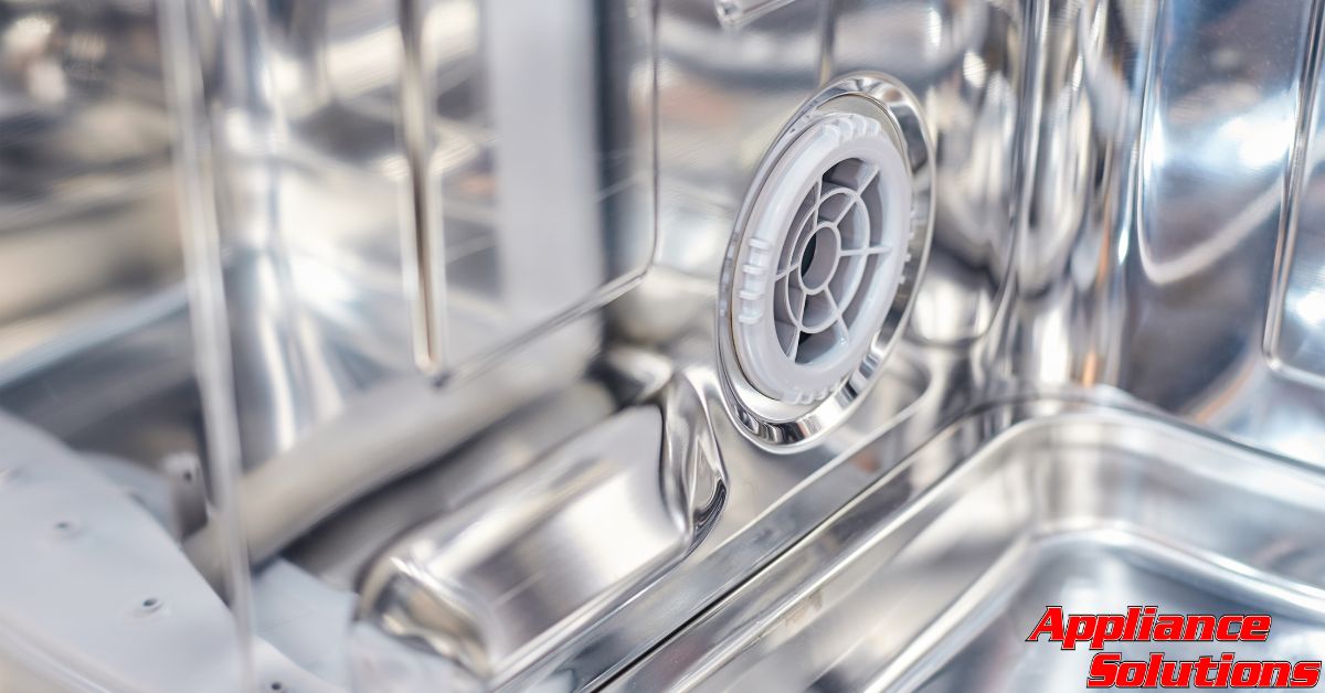 close up of a dishwasher repair - Appliance Solutions appliance parts